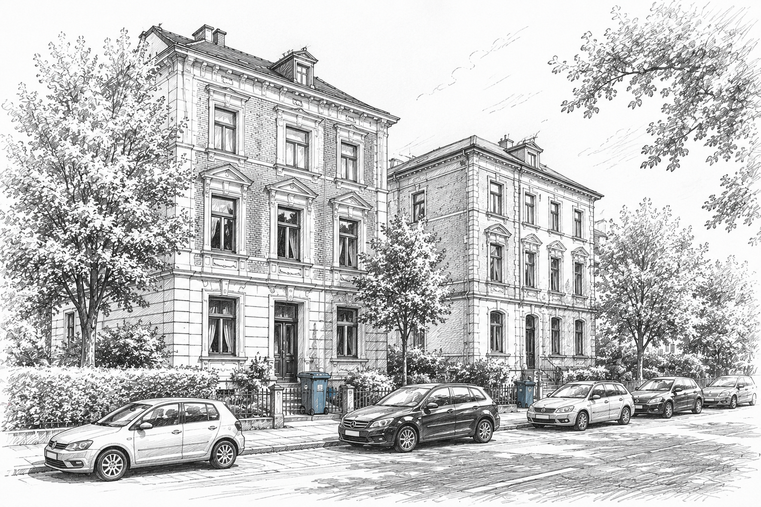 Altbau Wohngebäude für Hausmeisterservice und Objektbetreuung